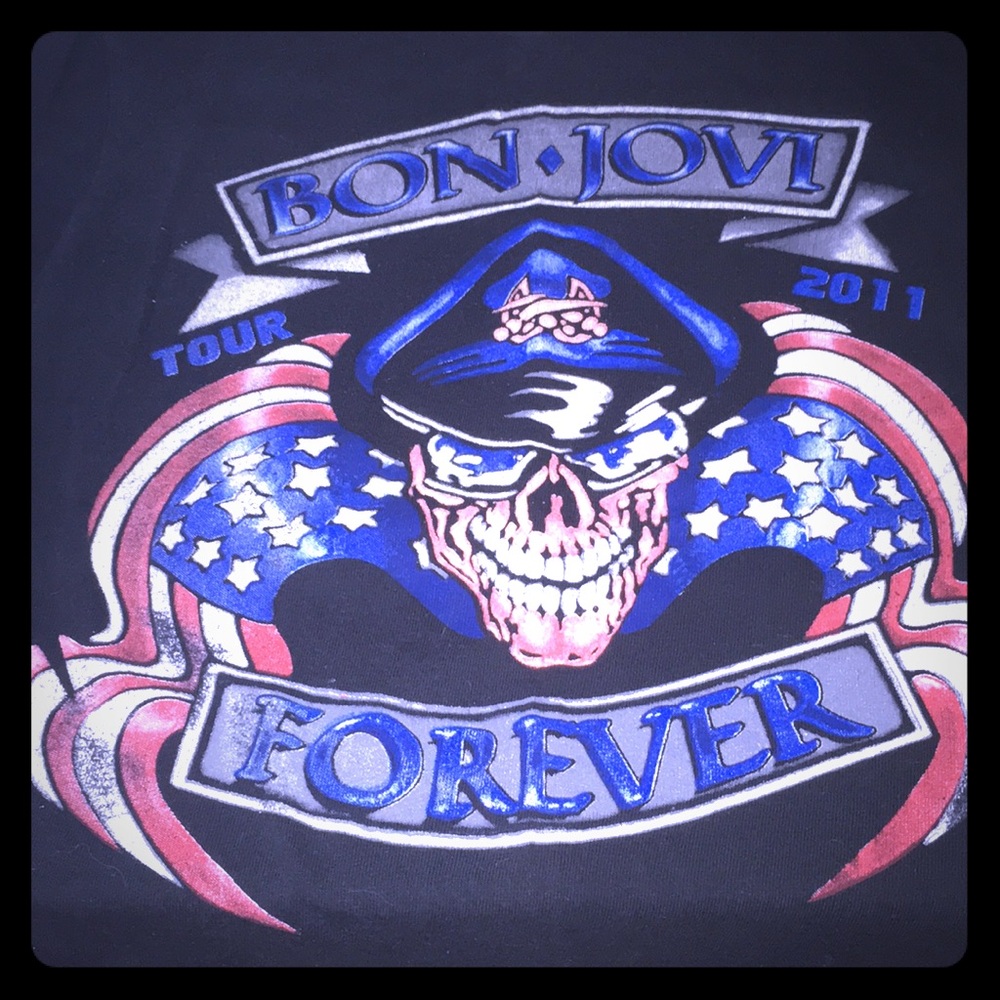 Bonjovi tour 2011 shirt small authentic